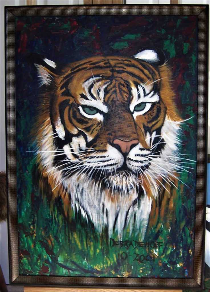 tiger painting DeHoff Arts- copy writes apply