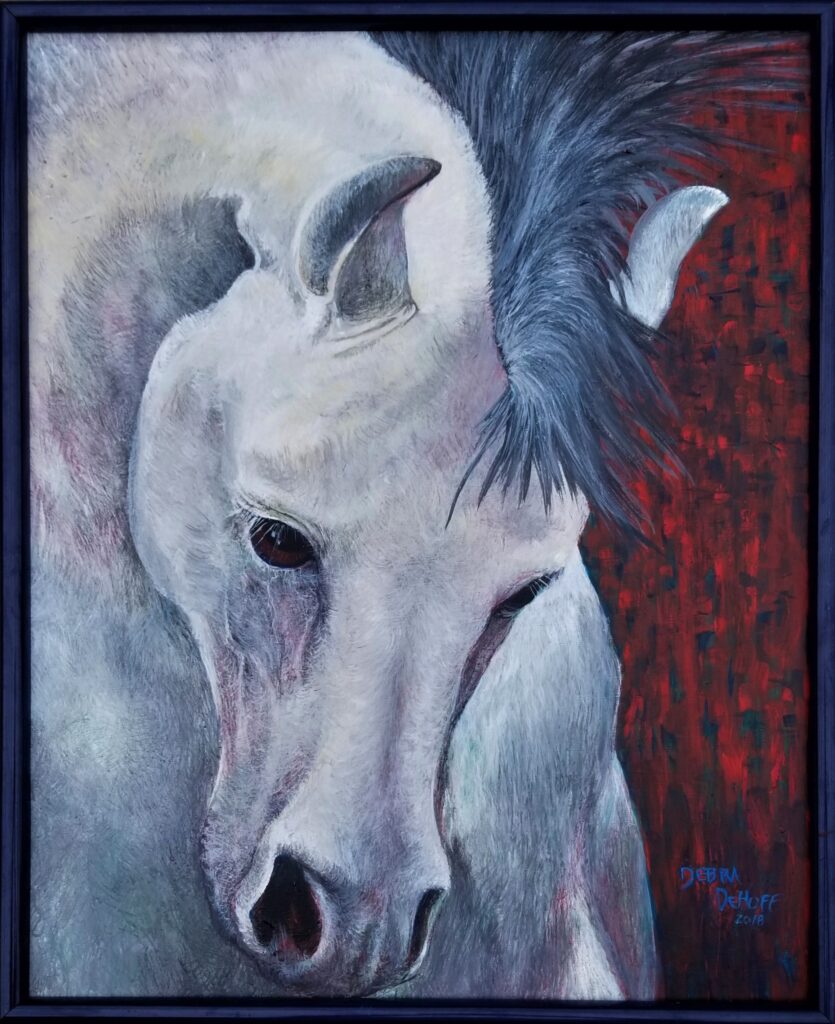 Arabian Horse Painting-DeHoff Arts- copy writes apply